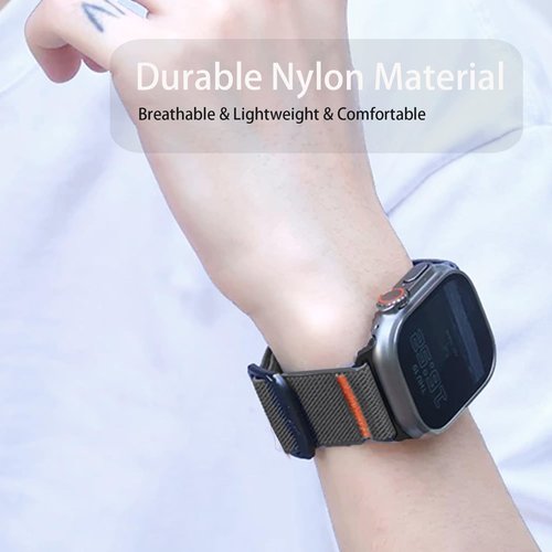 Lamshaw Compatible for Kimeag Smart Watch Bands, 22mm Quick Release Stretchy Solo Loop Adjustable Nylon Replacement Straps Compatible for Kimeag S67, P95, H31 Smart Watch (Gray, 22mm size band)