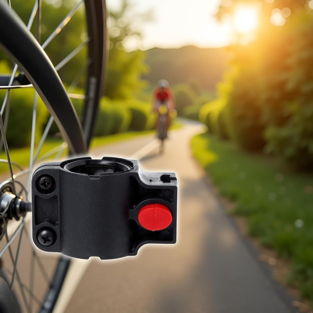 Universal Bike U-Lock Holder - Mount for Road and Mountain Bikes, Adjustable No-Drill Frame Bracket with Anti-Slip Design (Black)