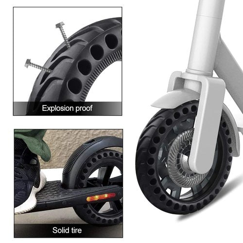 8.5 Inch Solid Tire Tyre for Xiaomi mijia M365, Front/Rear Rubber Tire Wheel Replacement for Electric Scooter 8 1/2x2 Anti-slip （2 pack）