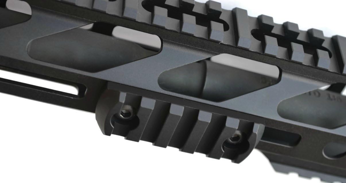 STNGR USA 5-Slot M-LOK Aluminum Picatinny Rail Section - Durable Accessory with T-Nuts & Screws
