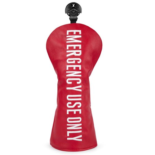 Barudan Golf Club Covers Red PU Leather Golf Headcovers 4 Models Available Driver Fairway 3 5 Wood Hybrid Head Cover fits for All Brand (Fairway Cover x1)