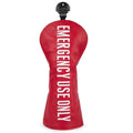 Barudan Golf Club Covers Red PU Leather Golf Headcovers 4 Models Available Driver Fairway 3 5 Wood Hybrid Head Cover fits for All Brand (Fairway Cover x1)