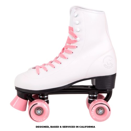 C SEVEN C7skates Quad Roller Skates | Retro Design (Candy Pink, Women's 10 / Men's 9)