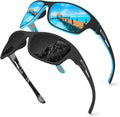 KUGUAOK Polarized Sports Sunglasses - 100% UV Protection for Men | Ideal for Driving, Cycling, Fishing