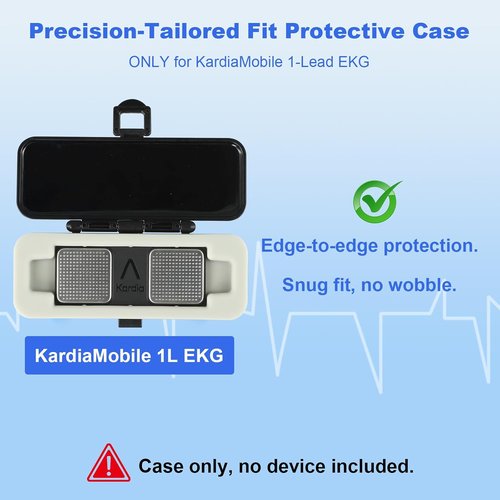 KardiaMobile 1L Case - Portable Impact & Water Resistant Case for KardiaMobile EKG Monitor | On-the-Go Protection