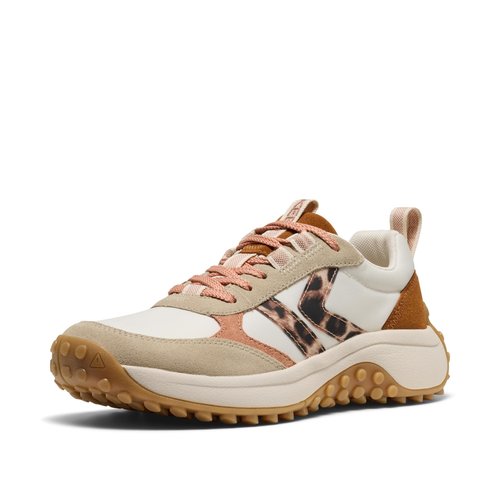 KEEN Women's KS86 Comfortable Durable Retro Style Sneakers, Birch/Cork, 9.5