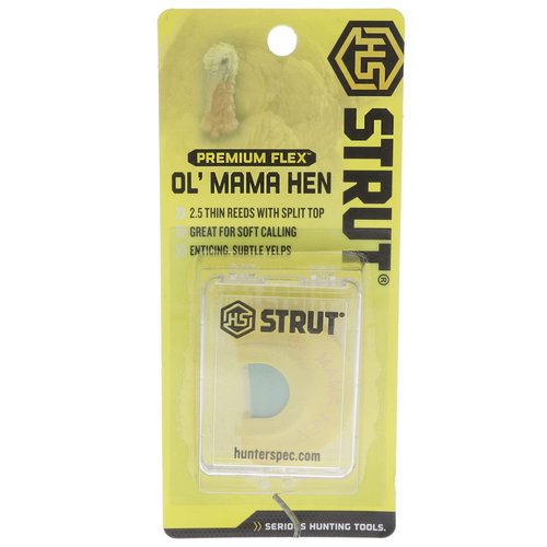 Hunters Specialties Realistic Sounds Easy-to-Use Strut Premium Flex Ol Mama Hen Diaphragm Mouth Turkey Call