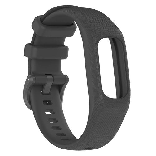 Huwokxix Watch Band compatible with Garmin vivosmart 5/smart 5,Adjustable Silicone Sports Wristband Replacement Band(Black+dark blue+dark gray,L)