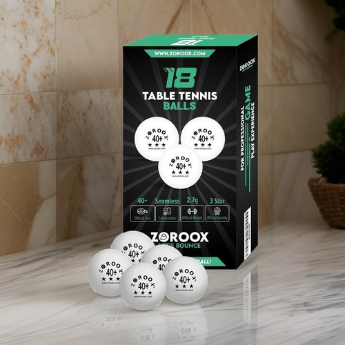 High-Performance 3-Star Table Tennis Balls - 40+ ABS Competition Grade | Available in Orange & White | Pack Sizes: 9, 18, 36, 72