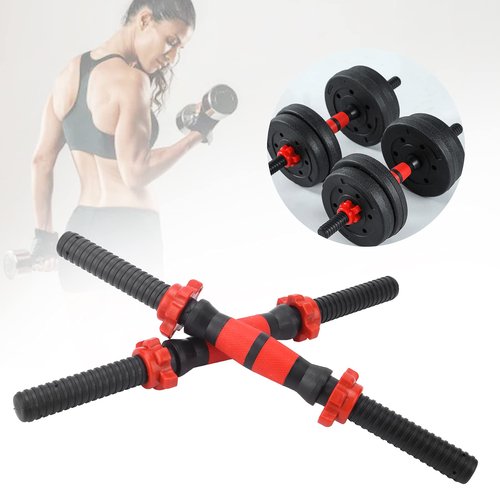 KAKAKE Dumbbell Bars, Weight Lifting Dumbbell Handles Star‑Shaped Lock Nut Fixed Whole Body Muscle Training for Gym for Fitness Training