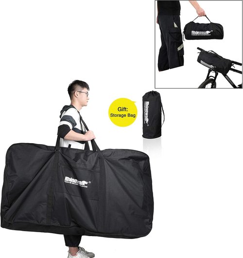 Kinpit Bike Travel Bag,Folding Bike Bag Waterproof Bike Storage Bag for 26-29inch Bike,Cycling Transport Carry Bag