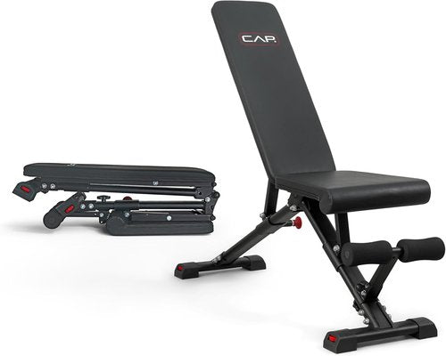 CAP Barbell Adjustable Utility Weight Bench - Multi-Purpose Strength Training | Various Options Available