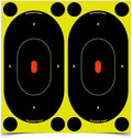 Birchwood Casey Shoot-N-C Oval Silhouette Targets - Self-Adhesive, Highly Visible Instant Feedback
