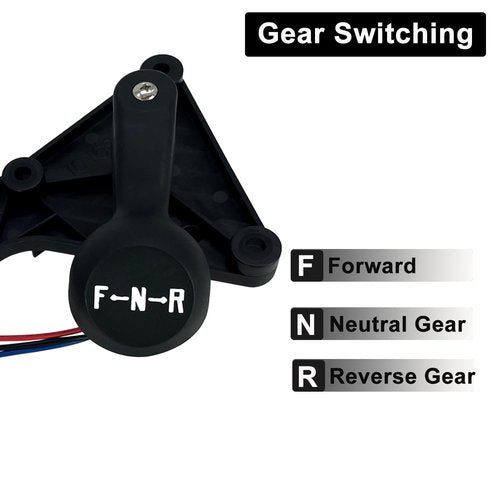 Phoddar Club Car Forward and Reverse Shifter Assembly Kit, F&R Shifter Assembly with Handle for 48 Vol/t 1992-up DS Gas Golf Cart 1016947 1012987 8248 8233 & Transmission Cable End, Ball Stud Kit