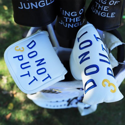 Golf Mallet Putter Cover Golf Putter Headcover with Strong Magnetic Closure Do Not 3PUTT Golf Putter Cover for DF3 Putter & OZ1 MEZZ 1 MEZZ1 MAX Putter (DO NOT 3 PUTT)