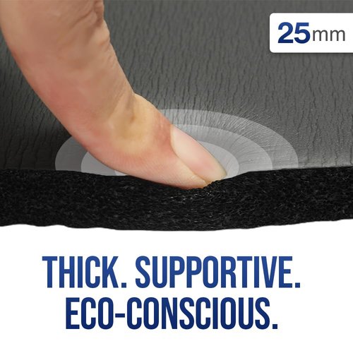 Impulse Yoga Knee Pads Cushion, Thick 1" (25mm) Workout Mat Provides Cushion for Kneeling & Elbows, Non-Slip & Portable Exercise Kneeling Pad for Yoga, Elbow, Wrist Pain, Planks, Pushups & Floor Exercises