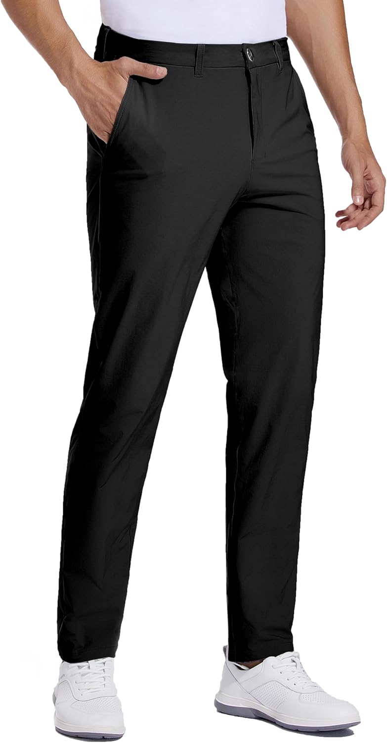 Skiennix Golf Pants for Men - Stretch Quick Dry Lightweight Trousers | Business Casual Sizes 30-34