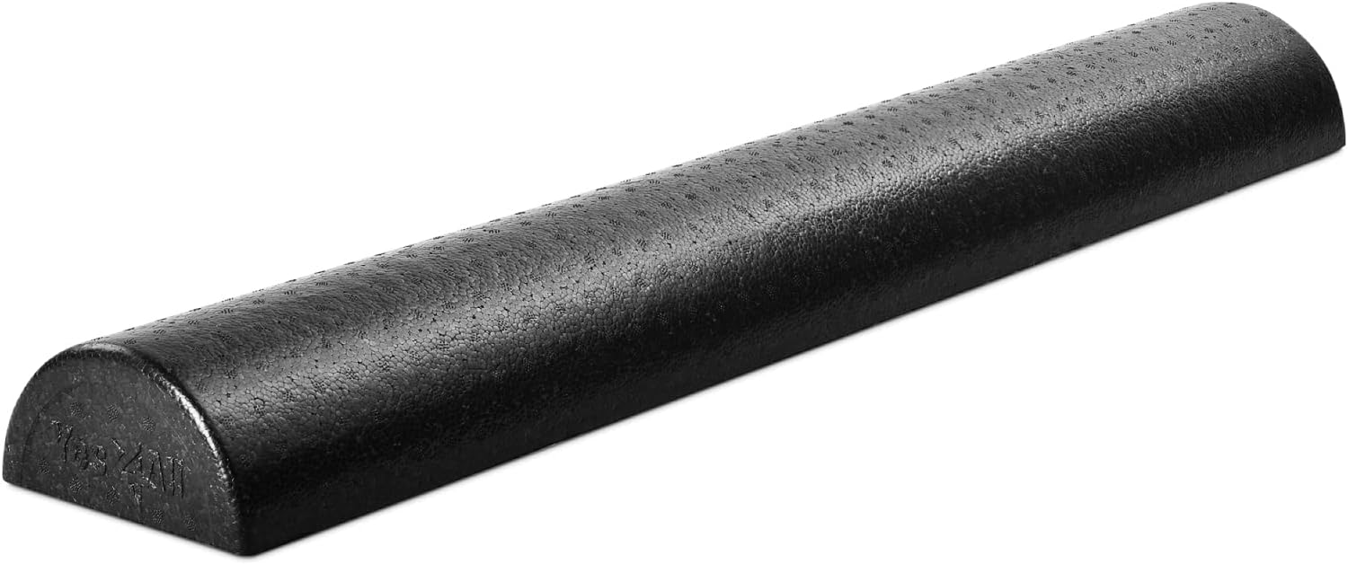 Yes4All High-Density EPP Half Round Foam Roller - Ideal for Yoga, Pilates & Stretching | 12, 18, 24, 36 Inch