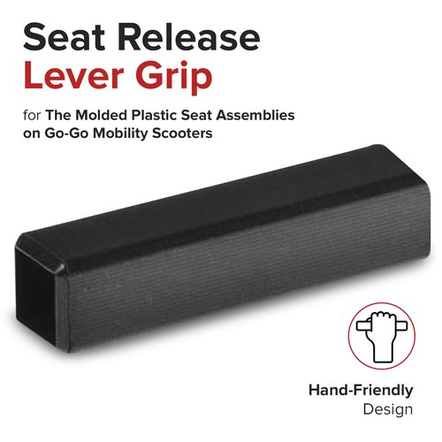 AlveyTech Seat Release Lever Grip for the Molded Plastic Seat Assemblies on Go-Go Mobility Scooters (PROHDLC1007)