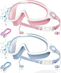 Aegend New Adult Wide View Swim Goggles, Anti-Fog/UV No Leak Swimming Goggles with Ear Plugs for Men & Women