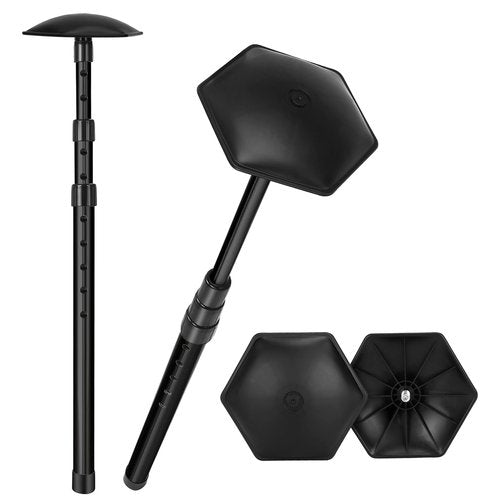 Carperipher Golf Travel Bag Support Pole, Golf Club Travel Bag Support System, Adjustable Aluminum Alloy Golfs Protection Kit with Rubber Top Cover