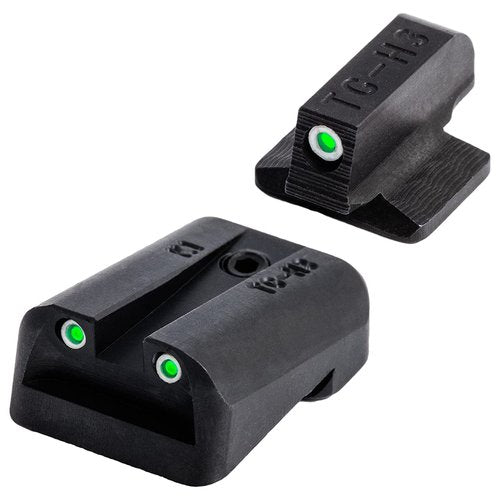 TRUGLO Tritium Handgun Sight | High-Visible Front & Rear Night Sights with White & Tritium Dots, Compatible with Kimber 1911 with Fixed Rear Sight (Excluding Micro Series)
