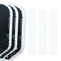 Vispinvo Pickleball Paddle Edge Tape - 3 Pack | 23/26mm Width Pre-Cut V Design for Paddle Head Edge Guard | Racket Edge Protection Tape, No Wrinkling (White, 23mm)