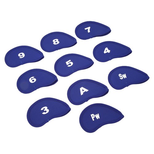 Luqeeg Number Neoprene Iron Covers Set, 10PCS Iron Covers, Iron with Number Iron Rod Sleeve Sleeve Protective Case Suitable for Most Clubs