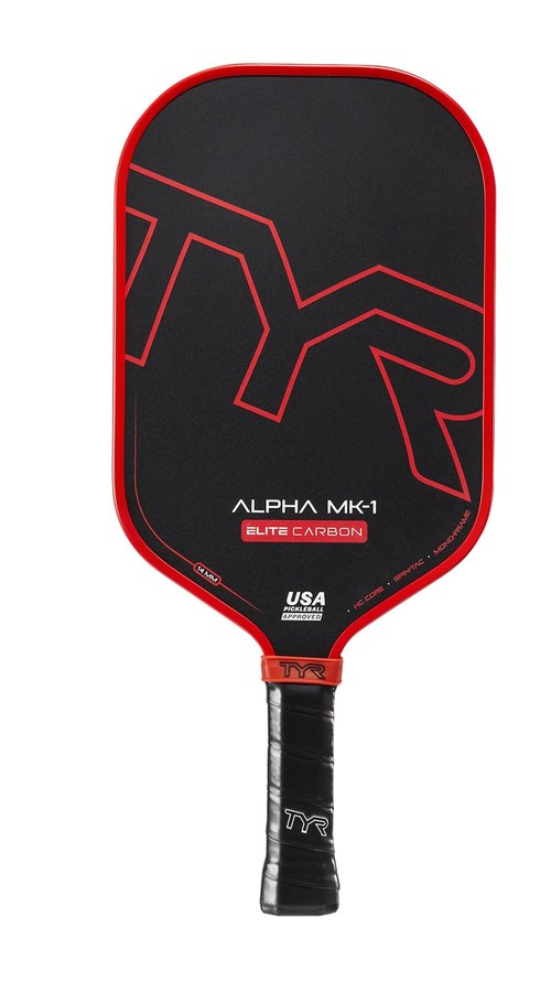 TYR Alpha MK-1 Elite Carbon USA Pickleball Approved 14mm Paddle with Octagonal Handle Enhanced Grip