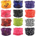Neck Gaiter Face Mask Buffs - No1 / 12 Multi-Color Headwear for Sports & Outdoor Activities