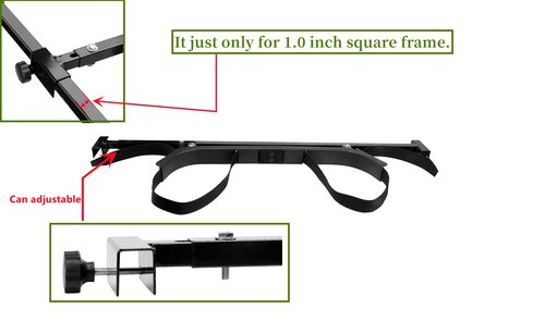 Dr.Acces Golf Cart Bag Holder Bracket Attachment Fits EZGO Club Car Yamaha Rear Seat Golf Bag | No Drilling Required Length Adjustable