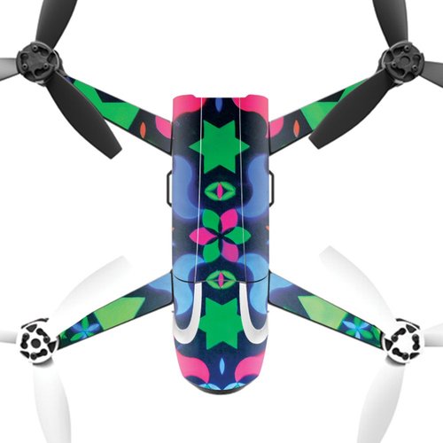 MightySkins Skin Compatible with Parrot Bebop 2 - Geometric Rave | Protective, Durable, and Unique Vinyl Decal wrap Cover | Easy to Apply, Remove, and Change Styles | Made in The USA