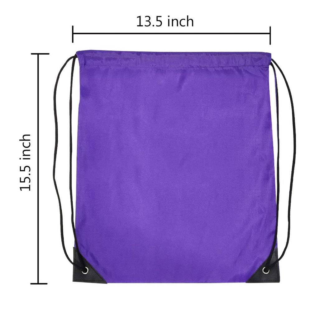 GoodtoU Drawstring Backpacks, Drawstring Bags Bulk Nylon Backpack Gym Bag for Sport, Traveling, Team (16 Colors, 16Pcs)
