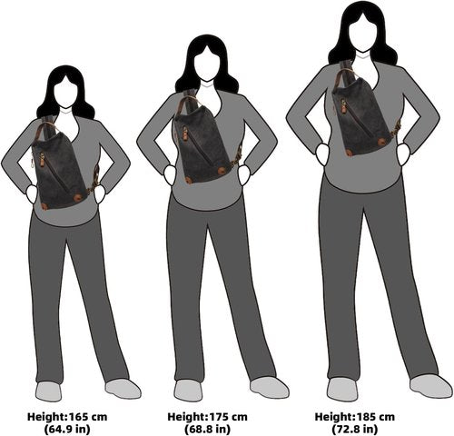 KL928 Canvas Sling Bag - Versatile Crossbody Backpack Purse for Travel | Unisex Design