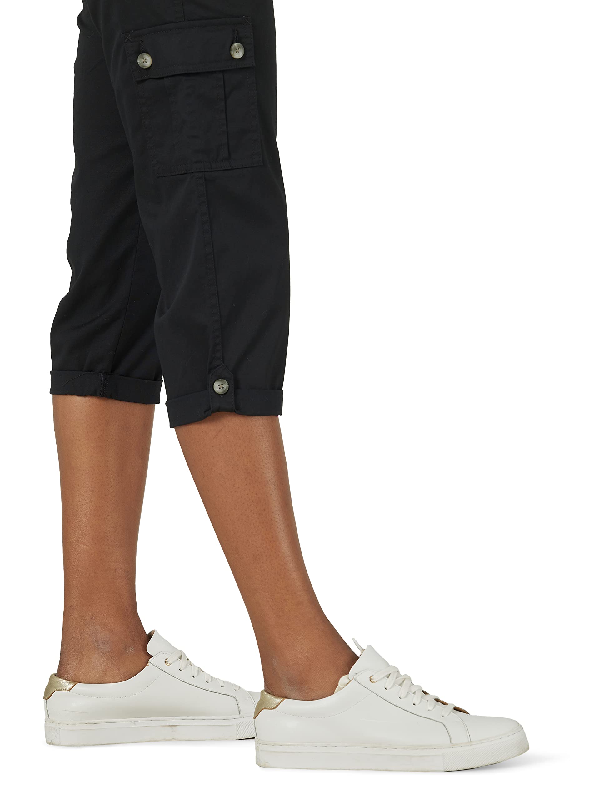 Lee Women's Ultra Lux Comfort with Flex-to-Go Cargo Capri Pant Black '14