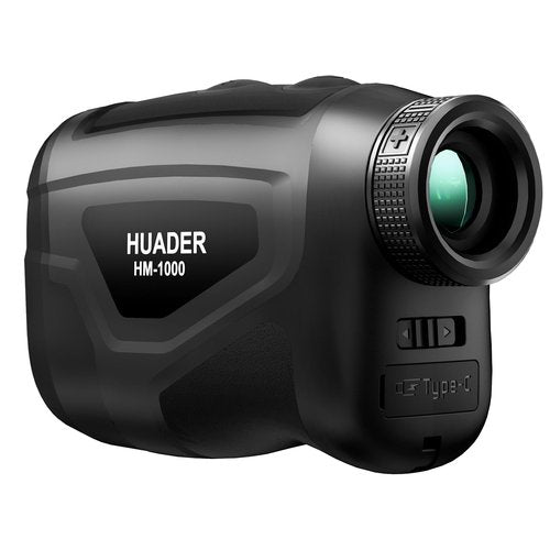 HUADER Golf Rangefinder with Slope Switch, Red/Green OLED Display Laser Range Finder with High-Precision, Magnetic Strip, Flagpole Locking Vibration, Rechargeable, 1093 Yards Range Finders for Hunting
