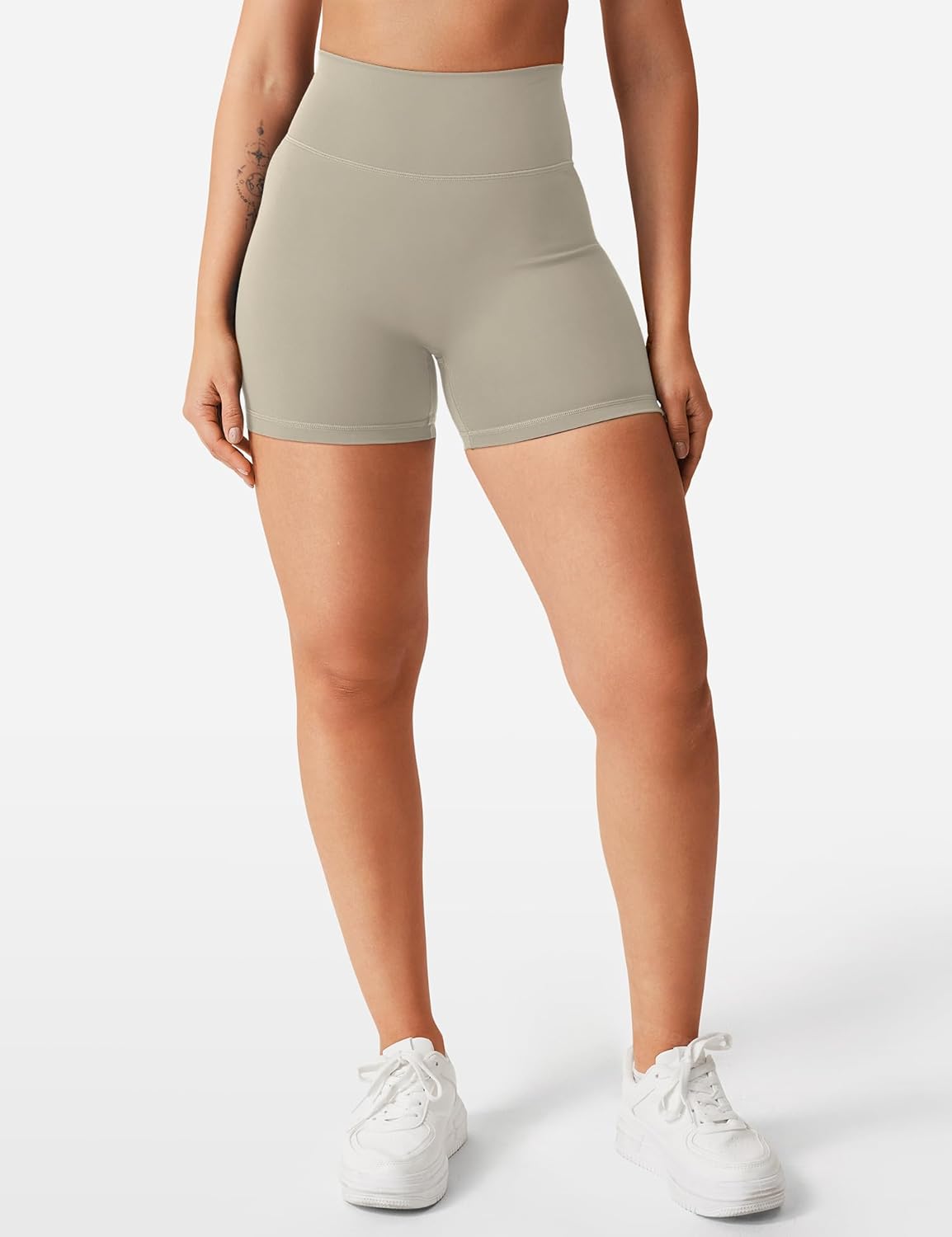 YEOREO Women's Biker Shorts - High Waist Tummy Control for Yoga & Gym | 3.6", 4.5", 6" Sizes