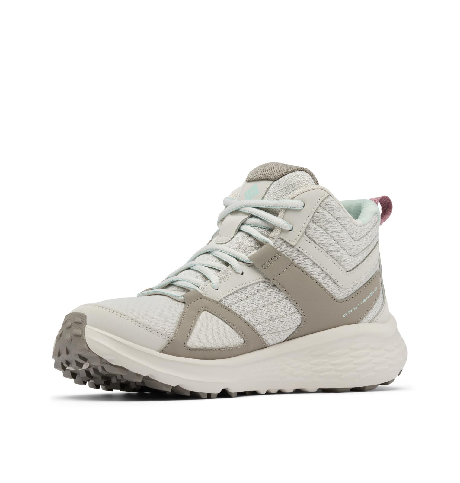 Columbia Womens Novo Trail Mid, Cloud Grey/Cool Green, 8