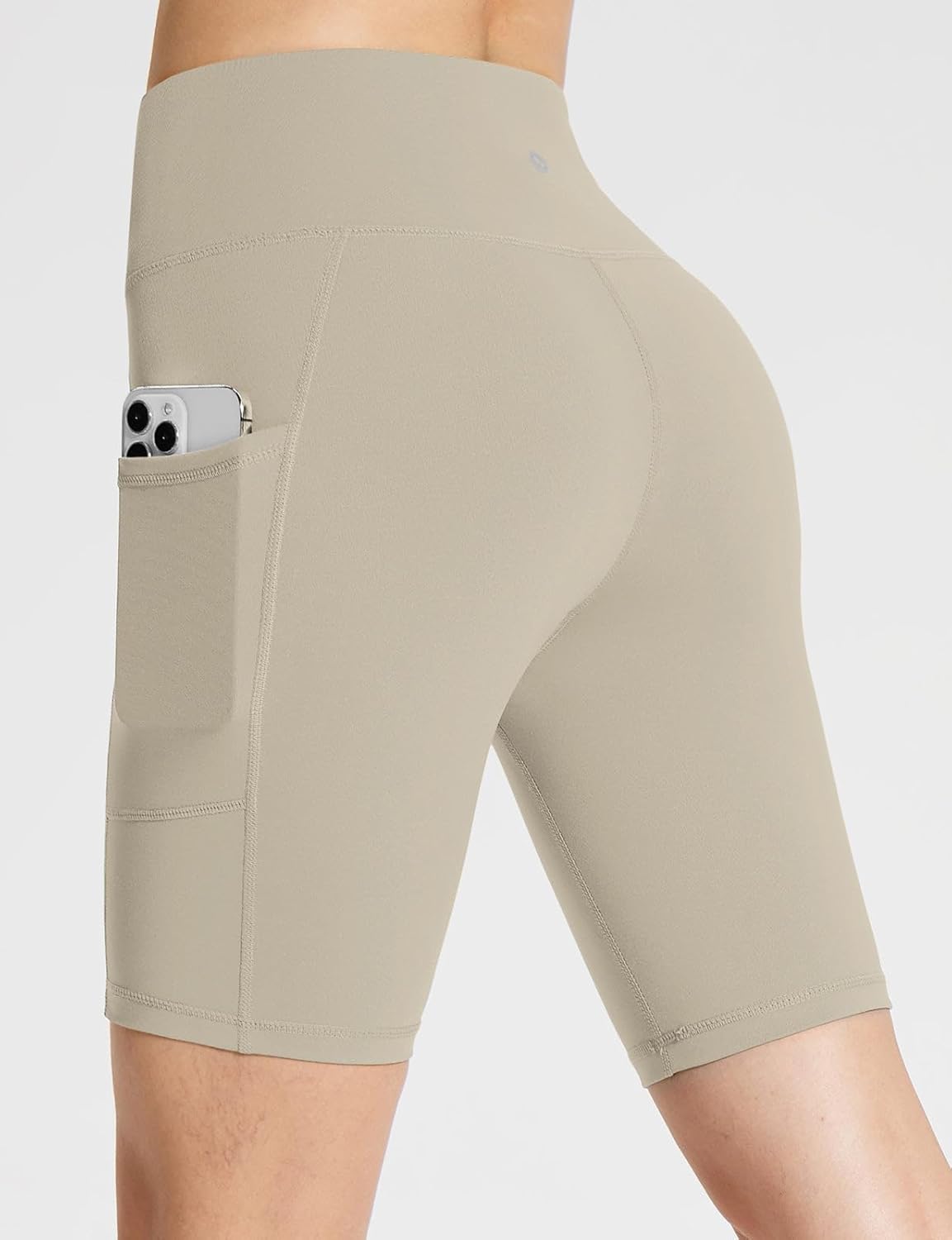 Baleaf Women's High Waist Biker Shorts - 8"/5"/3" Spandex Workout Shorts with Pockets