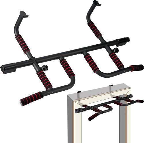 IRON AGE Pull Up Bar - Industrial Grade Steel, Easy Hang & Go Design, Multi-Grip | 2025 Model