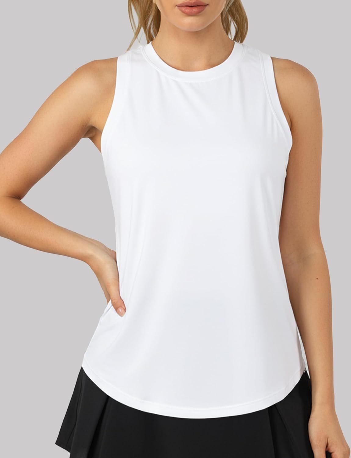 AURUZA Athletic Tank Tops for Women - Breathable Yoga Shirts | Stylish Gym & Workout Tops