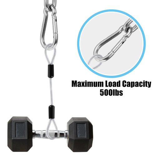 60 Pack 3" Heavy Duty Spring Snap Hook, M8 5/16" Galvanized Steel Carabiner Clip Spring Snap Hook, Small Carabiner Clip Metal Clip for Home Gym, Outdoor Traveling, Swing, Hiking, 500Lbs Capacity