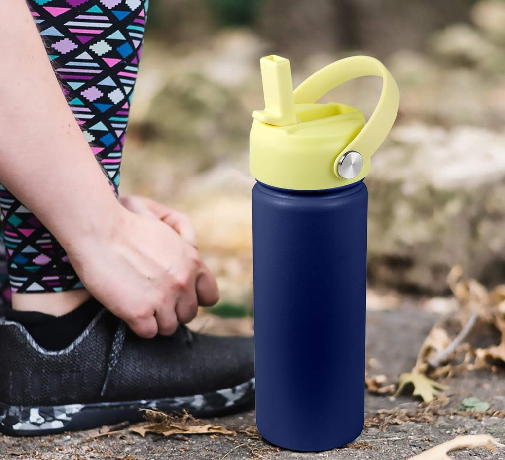 RRegeny Straw Lid for Hydro Flask Wide Mouth 32 40 oz, Straw Lids with Flexible Handle and Straws Compatible with HydroFlask, Replacement Sports Flex Cap Wide Mouth Top 32 40 oz