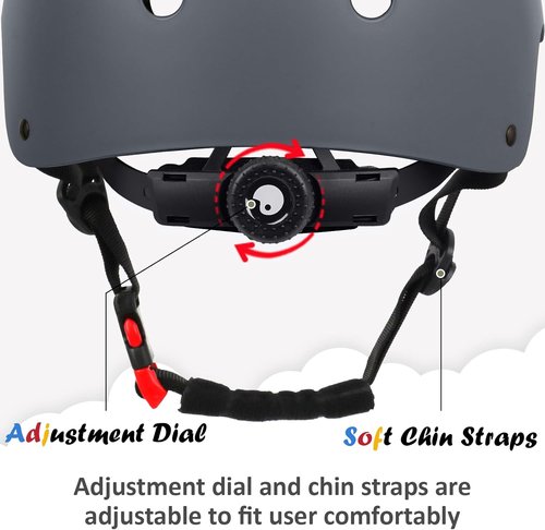 Kids Bike Helmet - Adjustable Multi-Sport Design for Toddlers to Youth | 3 Sizes Available