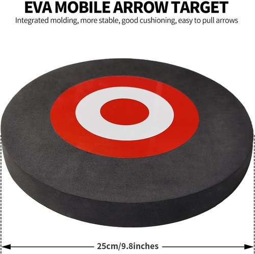 Cifupy 9.8'' Round EVA Foam Arrow Target - Lightweight Portable Archery Practice for Indoor & Outdoor Use