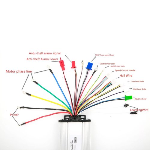 Headerbs Electric Scooter Motor Controller 72V Battery Compatible with 48V 60V 64V 1000W 1500W Brushless Speed Controller for E Scooter