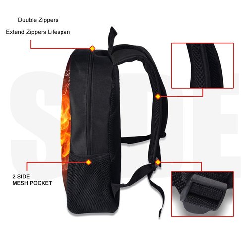 Backpack, Animal 3D Fox Pattern for Age 6-15 Years Old Kids Boys Girls