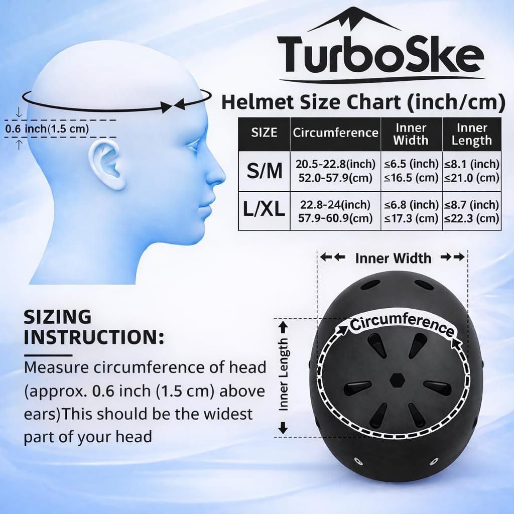 Skiennix Multi-Sport Helmet - Safe Skateboard & BMX Protection for Kids, Youth & Adults