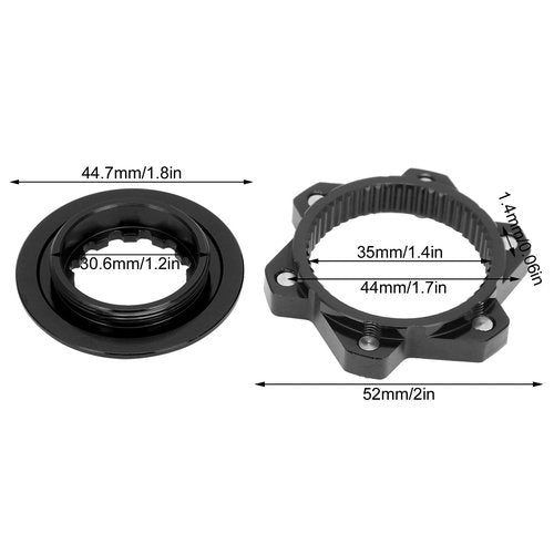 Brake Center Lock, Center-Lock hubs for Converting Center-Lock Hubs to fit 6-Bolts Rotors(Black)