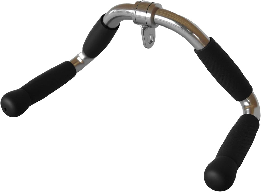 Qibylift Barbell Multi-Exerciser - Versatile Cable Machine Attachment with Rotating Rubber Grips